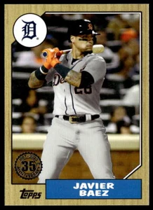 2022 Topps #87TB-46 Javier Baez 1987 Topps Baseball 35th Anniversary Tigers - Picture 1 of 2
