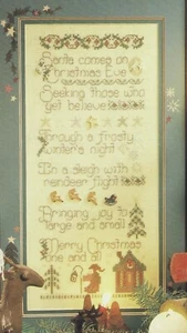 Night Before Christmas Santa Shepherd's Bush vintage Cross Stitch Pattern - Picture 1 of 5