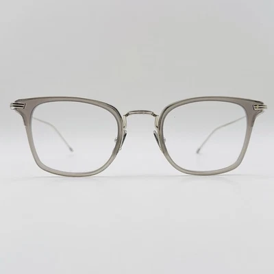 Gafas Thom Browne Hombres Damas Ovaladas Gris Plata Titanio TBX 905 Elegantes Nuevas Foto 1 de 4