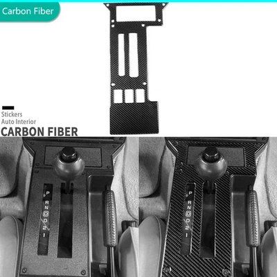 Real Carbon Fiber Console Gear Shift Panel Cover Trim For Chevrolet Camaro 82-89 - Image 1 of 4