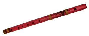 Krishna Print Indian Musical Instrument Flute Bansuri B Scale 14" PVC Bansi - Picture 1 of 8
