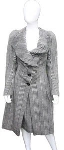 Vivienne Westwood Gold Label 100% Alpaca Checked Coat and Skirt, Size 12 - Picture 1 of 17