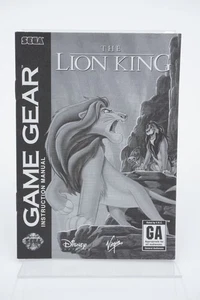 THE LION KING SEGA GAME GEAR MANUAL FOLLETO SOLAMENTE - Imagen 1 de 1