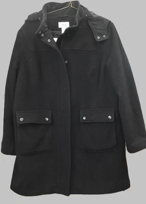 VTG LL Bean Classic 100% Lambs Wool Thinsulate Insulated Women Sz XL Winter Coat - Image 1 of 4