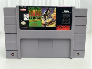 Jungle Strike Super Nintendo SNES 1993 Cart Only (Sequel to Desert Strike) - Picture 1 of 5