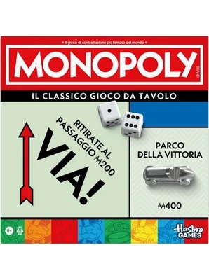 Hasbro Gioco Classic MONOPOLY G0009103(Versione in lingua Italiana)