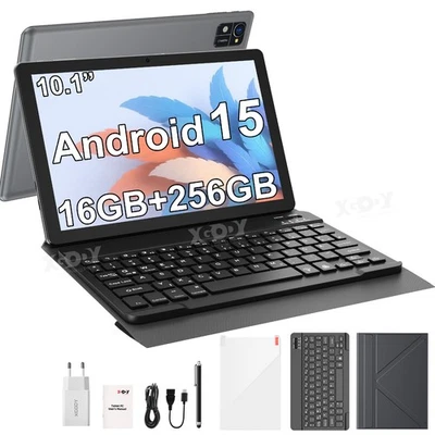 Neu Tablet 10,1 Zoll Andriod15 16GB+256GB(1TB TF) 7000mAh Widevine L1 WIFI 8Core - Bild 1 von 4