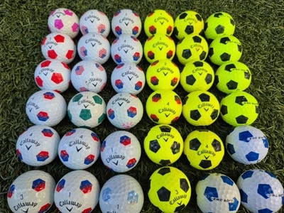 36 pelotas de golf Callaway cromadas suaves/tour y ERC Truvis usadas 4A envío gratuito  Foto 1 de 4
