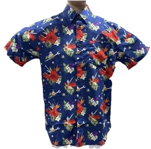Mens DIXXON x Snap On Tools Limited Edition Aloha Short Sleeve Shirt Medium - Picture 1 of 4