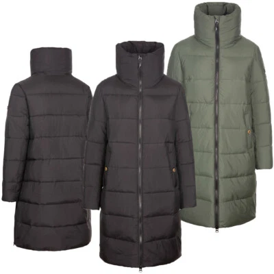 Ladies Trespass Faith Padded Long Length Water-Resistant Jacket | Raincoat - Image 1 of 4