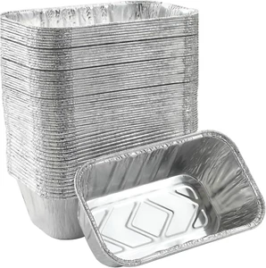 (50 Pack) 1Lb mini Loaf Pans Heavy Duty Disposable Aluminum Foil Bread Tins Stan - Picture 1 of 12