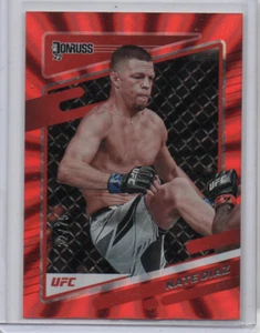 2022 Panini Donruss UFC Nate Diaz Red Holo Laser 22/75 #46 - Picture 1 of 1
