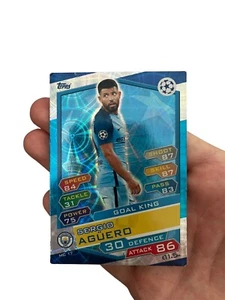 match attax Rare Vintage Old Football Cards Match Attax Sergio aguero Man city - Zdjęcie 1 z 2