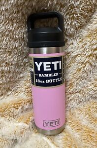 YETI 18oz Ramblerflasche mit Chug Cap - Power Pink (limitierte Auflage). NEU