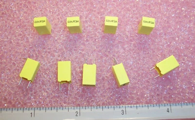 CANTIDAD (100) .1uf 250V 5% METALIZADO POLIÉSTER PELÍCULA CONDENSADORES BF054G0104J TPC Foto 1 de 3