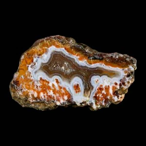 2.6" Polished Cut Agate Geode Crystal Quarts Chalcedony Mineral Specimen - Picture 1 of 5