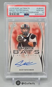 Adley Rutschman 2019 Leaf Ultimate Bats Rookie RC Prospect PSA 10 GEM MINT - Picture 1 of 2