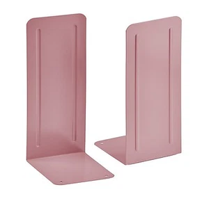 Acrimet Jumbo Premium Bookends 9" (Pink Color) (1 Pair Pack) - Picture 1 of 5