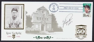 FERGIE JENKINS SIGNED LOU GEHRIG FIRST DAY ISSUE HOF CACHET COVER w/PSA PRE-CERT - Picture 1 of 4