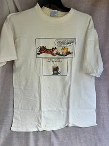 Vintage 90s Calvin And Hobbes Comic Strip Grateful Dead Lot T Shirt Men’s XLarge - Picture 1 of 3