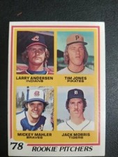 1978 Topps #703 Hall of Famer Jack Morris Rookie Card 