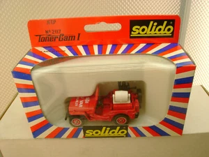MADE IN FRANCE SOLIDO 1:43 SCALE #2117 JEEP WILLYS FIRE SDI DU VAR COGOLIN NEW - Picture 1 of 3