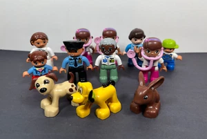 LEGO Duplo Minifigure LOT Doc McStuffins Pluto Doctor Police Town Miles Dog - Picture 1 of 6