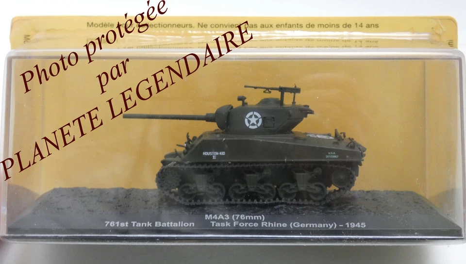 Miniature IXO Altaya Tank Char M4A3 Sherman 761st Tank Battalion Allemagne 1945 Foto 1 de 1