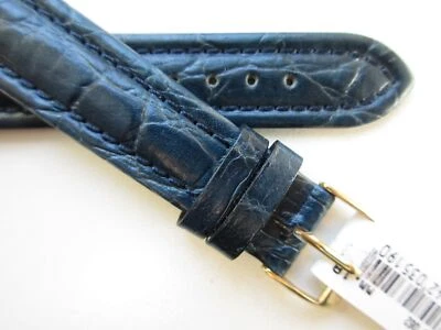 Morellato Chronos Vintage Azul 18 MM Croco Estampado Deportivo Cuero Correa Reloj Foto 1 de 4