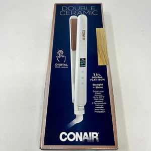 Plancha plana de cerámica doble Conair, plancha digital de 1 pulgada - Imagen 1 de 4