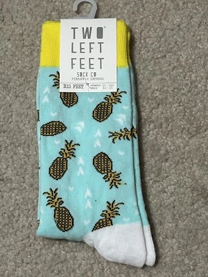 Две левые ноги носки ананас Express новые мужские 8,5-13 женщин 10-12,5 - Изображение 1 из 3