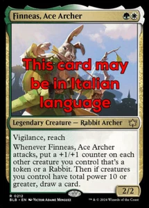 MTG FINNEAS, ACE ARCHER EXC - FINNEAS, ARCIERE PROVETTO 212 - BLB - MAGIC - Picture 1 of 1