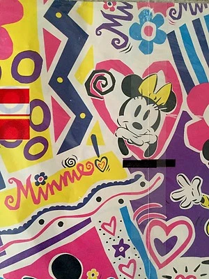 Folhas de papel de embrulho vintage Disney Minnie Mouse qualidade Cleo peso pesado  - Imagem 1 de 4