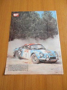 1973 JEAN LUC THERIER RALLY DI SANREMO ALPINE TEAM CAMPIONATO MONDIALE EPOCA - Picture 1 of 1