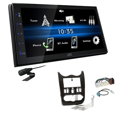 JVC 2 DIN Digital Autoradio Bluetooth USB für Dacia Duster 2010-2013 braun - Bild 1 von 4