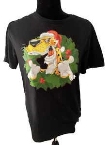 Weihnachten Unisex T-Shirt Chester Gepard schwarz Baumwolle Gr. Small Erwachsene Gepard - Bild 1 von 5