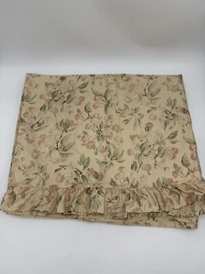 Babados de cortina de chuveiro feitos sob medida cetim floral puro RALPH LAUREN - Imagem 1 de 4