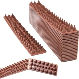 Defender Spike anti Bird Spike Outdoor Cat Pigeon Raccoon Plastic Spike Strips f - Picture 1 of 12