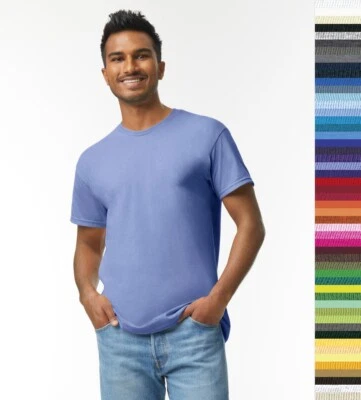 5 Stück Set Herren T-Shirt Gildan Baumwolle S bis 5XL ÖkoTex Wrap Heavy - Bild 1 von 3