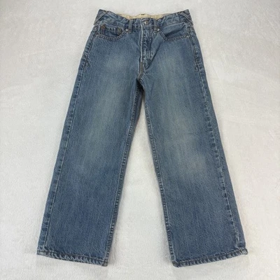 Vintage Union Bay Jeans Meninos 7 Azul Lavagem Leve Perna Larga Solta Baggy Skatista Y2K - Imagem 1 de 4