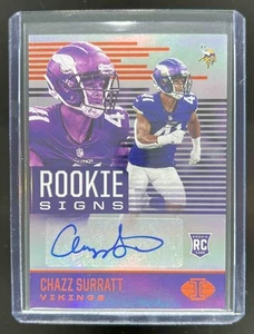 2021 Panini Illusions Chazz Surratt Rookie Signs Orange #RS-CS RC Auto Vikings - Bild 1 von 10