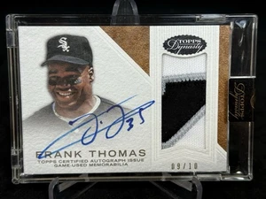 2016 Topps Dynasty Frank Thomas Auto Prime Patch Jersey /10 SEALED AP-FT5 - Picture 1 of 3
