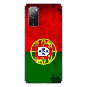 Coque en silicone imprimée compatible Samsung Galaxy S20 FE Drapeau Portugal - Photo 1 sur 6