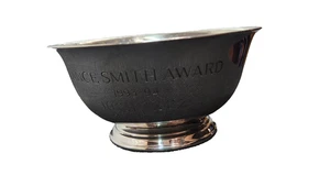 Reed & Barton 101 Silverplate Paul Revere Bowl 1993 Engraved LANCE SMITH Award - Bild 1 von 11