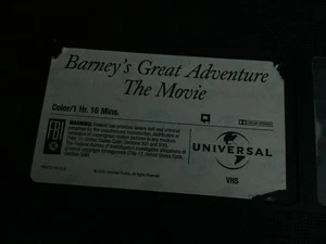 Barney Great Adventure The Movie/Sesame Street Visits The Hospital VHS - Bild 1 von 2