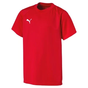 PUMA Liga Training Crew Neck Short Sleeve Jersey Boys Red 65563101 - Picture 1 of 1
