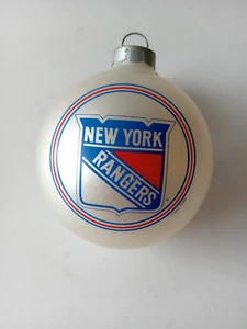 1988 New York Rangers NHL colores visitantes árbol de Navidad adorno bola de 8,5" - Imagen 1 de 8