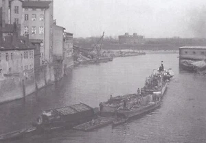 Posen/ Poznan- Der Wartheflußhafen in Richtung Süden 1902 - Bild 1 von 1