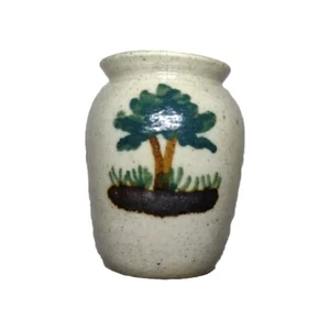 Dedza Malawi Scenery Family Hand Painted Studio Art Pottery Mini Vase - Picture 1 of 5