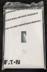 Eaton PJ1W Kippwandplatte, weiß, Kippausschnitt, Single-Gang, mittelgroß - Bild 1 von 2